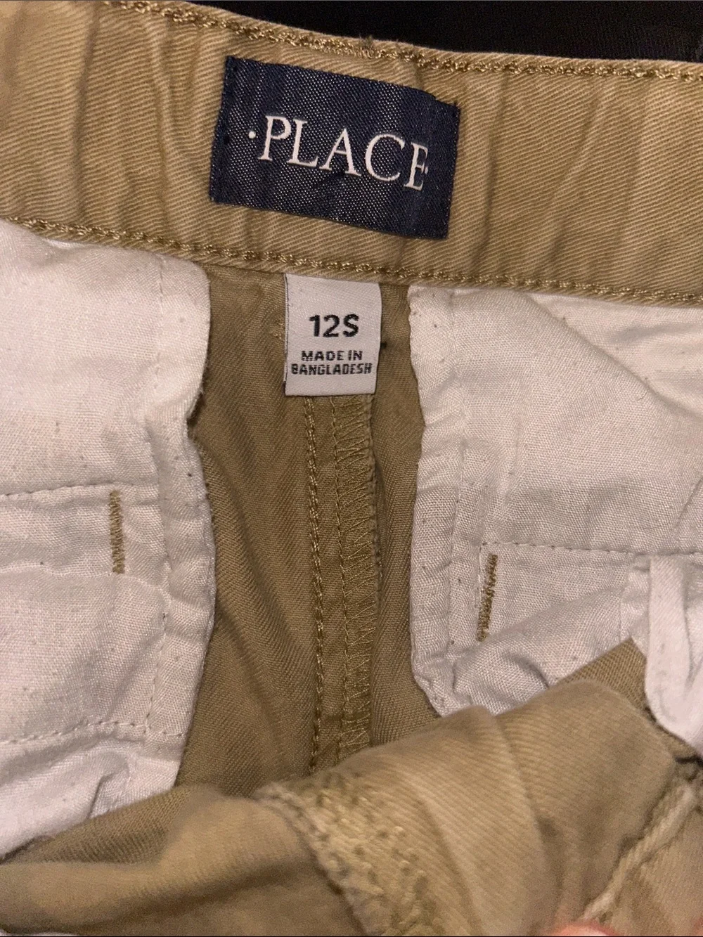 5 pairs The Children's Place uniform shorts: 2 khaki, 3 Navy